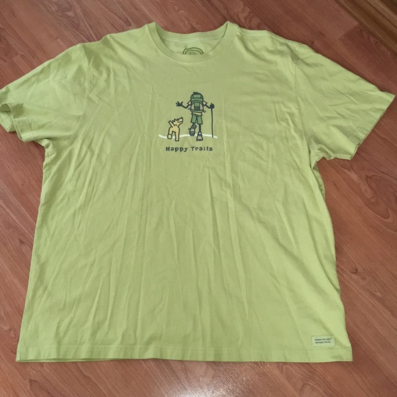 Tshirt Happy Trails Hiker With Dog 